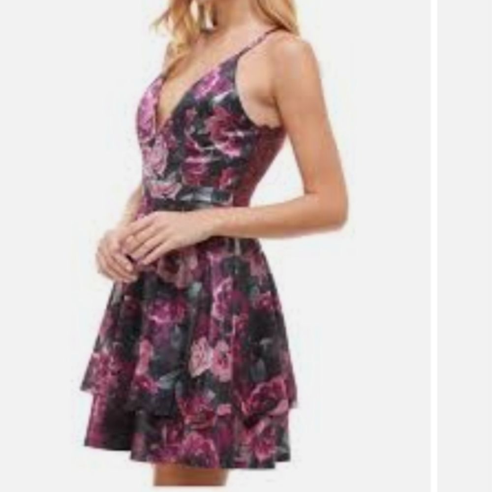 Emerald Sundae Floral Lace Racerback Dress
